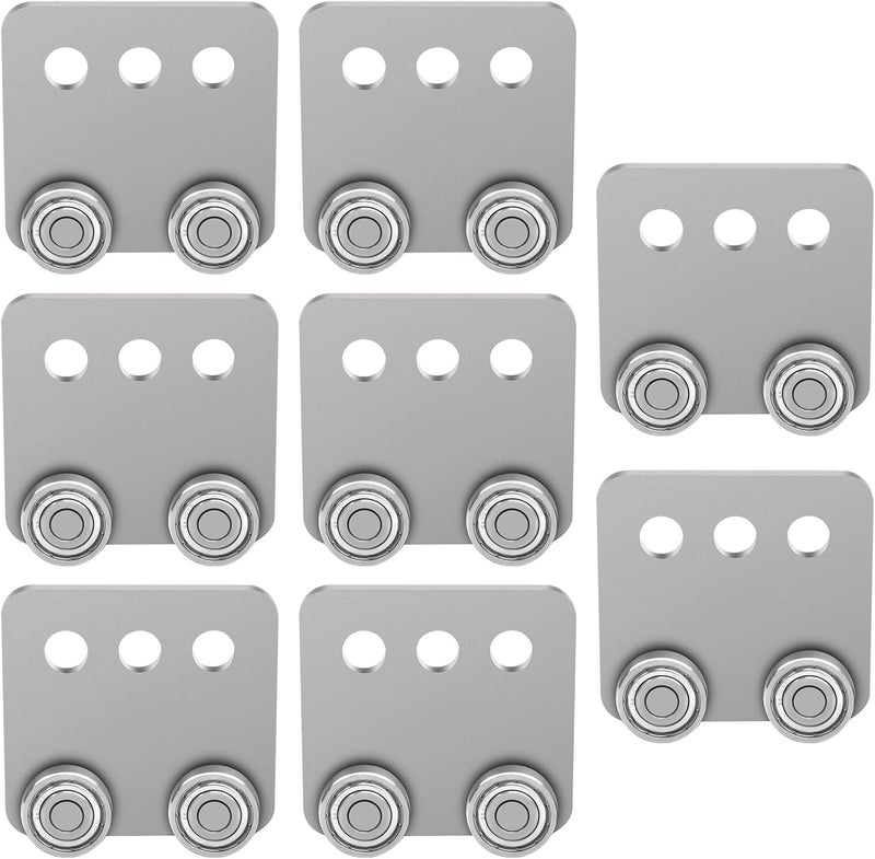 FBULWSEC P2950-EG 4 Wheel Trolley Roller Assembly for All 1-5/8" or Taller Unistrut, SuperStrut Channel Trolley Track (8 PACK) - Image 1